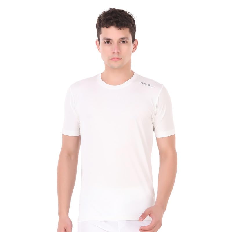 Image of VECTOR X Self Design Men Round Neck T-Shirt 100% Polyerster (Pack of 1)
