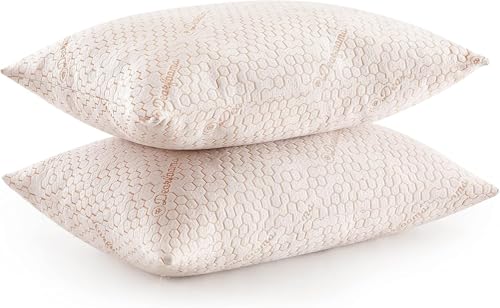 Dearfoams King Copper Infused Knit Bed Pillows, Size 20'x36', 2 Count