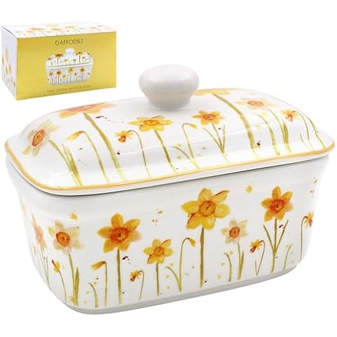 The Leonardo Collection Daffodils Butter Dish Cover