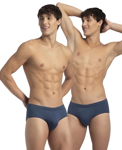 Image of Jockey 8035 Men Super Combed Cotton Solid Brief with Ultrasoft Concealed Waistband (Pack of 2)