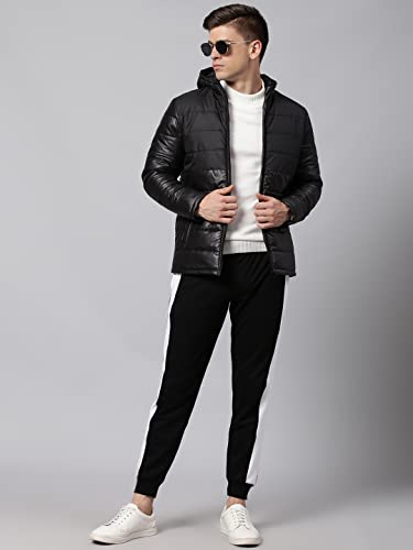 Image of Dennis Lingo Men's Polyester Regular Full Sleeves Solid Puffer Jacket - Lightweight, And Water-Resistant, Casual Winterwear