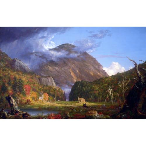 Impression sur toile nature Thomas Cole grand tableau décoration salon 76x101 cm