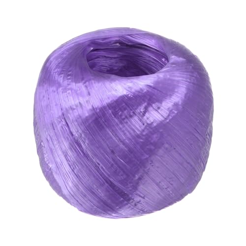 M METERXITY Corda Twine in Poliestere Nylon Plastica, Larghezza 4cm Lunghezza 110M Rotolo Corde Plastica Uso Domestico per Artigianato/Giardino/Imballaggio/Trasporto [360FT/4330IN, Viola]