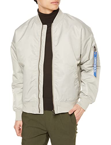 [ランバンオンブルー] アウターブルゾン MA-1タイプ メンズ ライトグレー