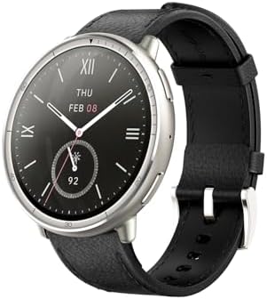 （14:30時点） Amazfit Active 2 44mm スマートウォッチ 2000nit高輝度 サファイアガラス GPS内蔵 オフラインマップ AIによる音声操作と睡眠/運動管理 心拍 睡眠 健康管理 160+スポーツモード ナビゲーション ルートインポート 10日間バッテリー持続 丸型(ブラックレザー（プレミアムバージョン）)