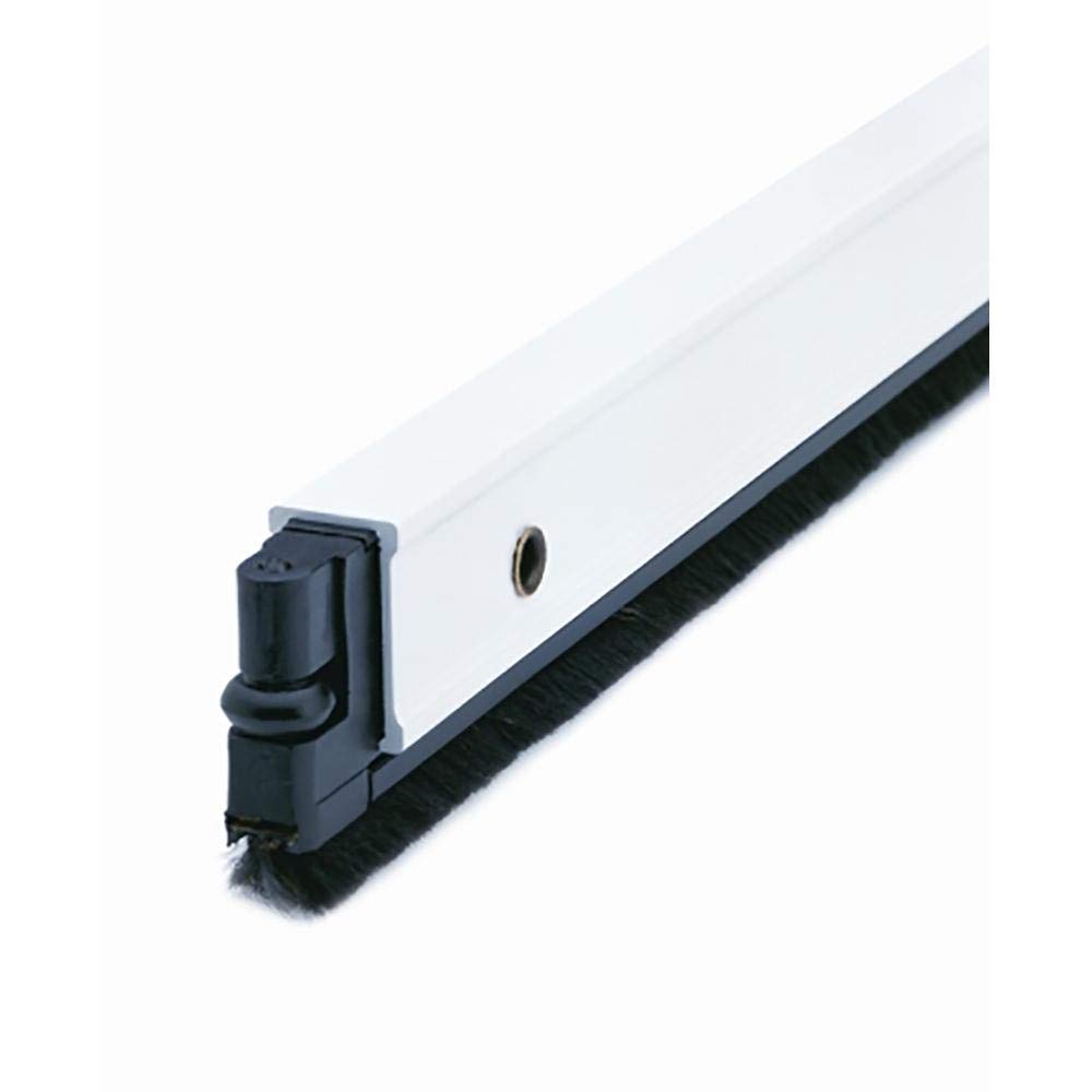 Desconocido 600C102B - Burlete bajo Puerta automático de Metal Color Blanco Alma