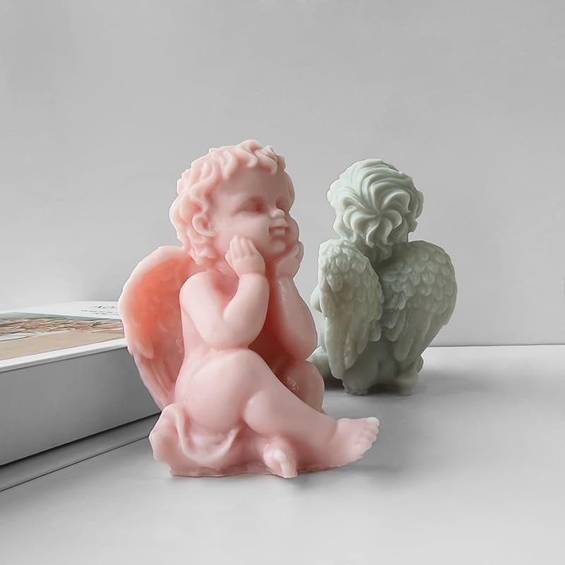Stampo In Silicone A Forma Di Angelo 3D - Per Candele, Saponi Fai Da Te, Decorazioni Aromaterapia, Facile Rilascio