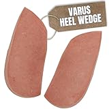 Boxum Ski Varus Heel Wedges – Firm Red Rubber Inserts for Pronation & Supination Correction – Orthotic Insoles for Shoes, Boots & Ski Boots – Medial or Lateral Heel Lift for Foot Alignment (Small)
