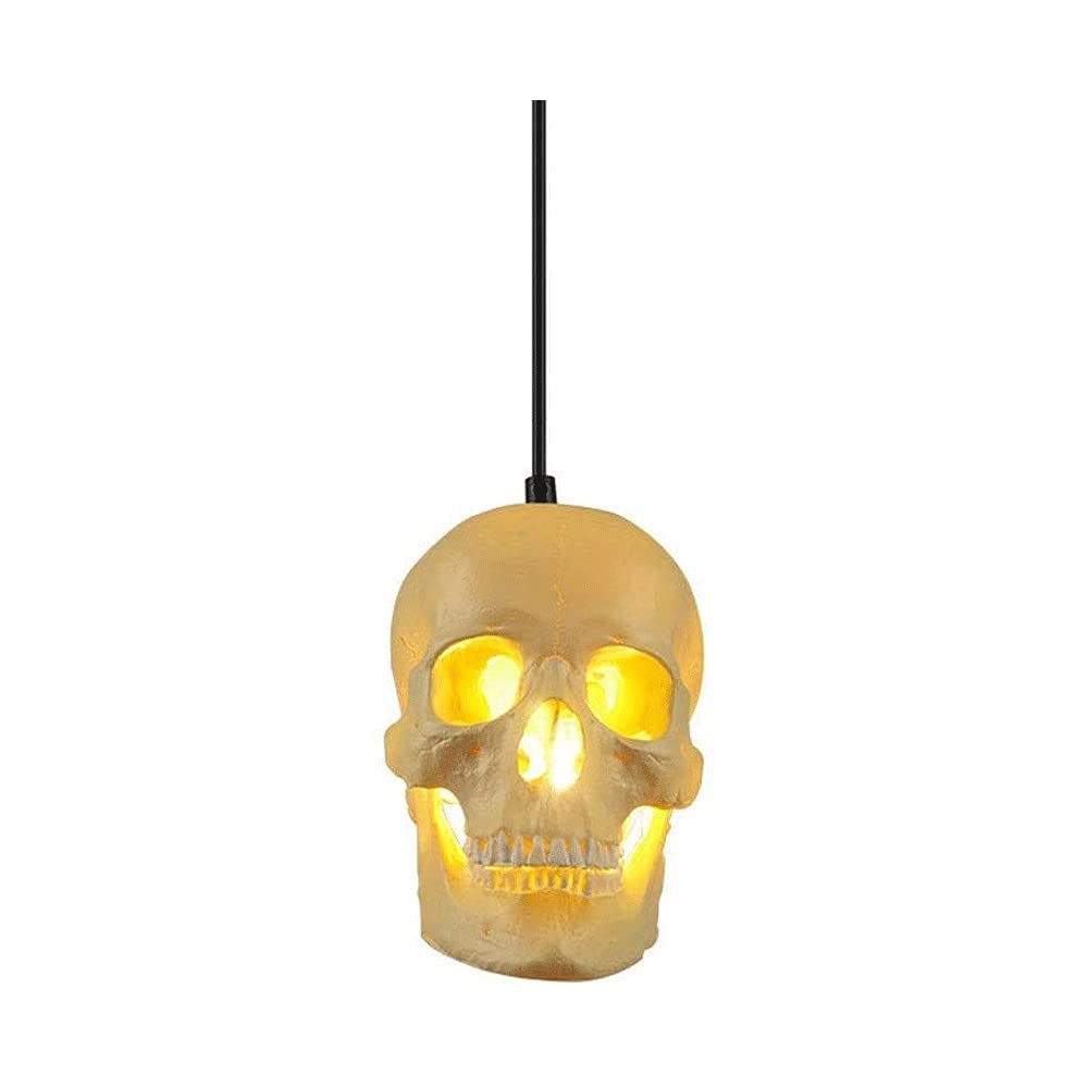 Lustre crâne nordique en résine translucide E27 pour salle à manger et hôtel