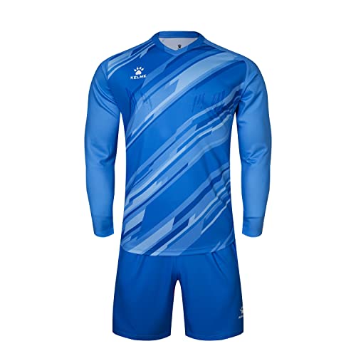 Men Goalkeeper Jersey Pro Set Bundle Padded Goalkeeper Shirt And Shorts Blue 2Xl #TOP4
