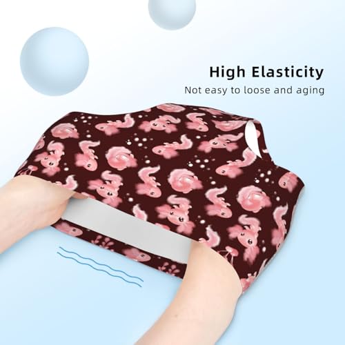 Watercolor Pink Axolotl Girls' Underwear Soft Cotton Little Girls Panties Comfort Briefs4