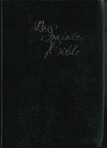 Bible Segond 1910 à gros caractères - noire, souple, tranche or, onglets, couverture en cuir, marq Bible Segond 1910 à gros caractères - noire, souple, tranche or, onglets, couverture en cuir, marq