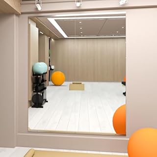 NEUWEABY Specchio per palestra casa,144,5 x 60 cm - 2 pezzi grande specchio da yoga, specchi a figura intera fitness, vetro temperato, montaggio a parete, studio di danza, garage