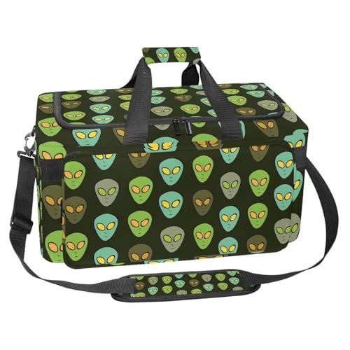 Sac de fitness 30L avec organiseur anti-désordre motif carlin et cœur rose