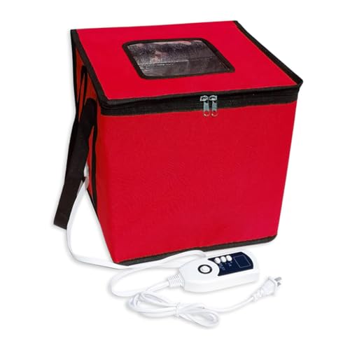 Generic Boîte à pain avec chauffage, sac de fermentation pliable, pot de démarrage réutilisable pour pâte aigre – Kit d'outils de fabrication du pain avec contrôle de la température pour pain, yaourt,