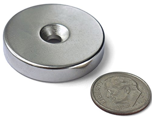 10-Pack Neodymium Countersunk Disc Magnets with Screws | 50lb |1.26" x 1/4" Rare Earth Permanent Mounting Magnets for Industrial, Shop, and Home Use image 4