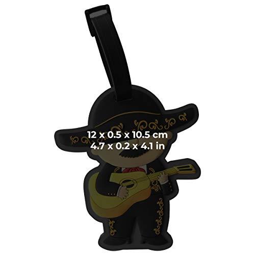 By Mexico Luggage Tag, Traditional Mexican Characters Designs - Image 5