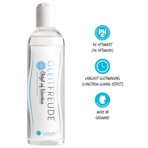Deluxe Lumunu Aqua Gleitmittel 250ml | Gleitfreundliches Feuchtigkeitsgel | Wasserbasiert, lang anhaltend & hautfreundlich
