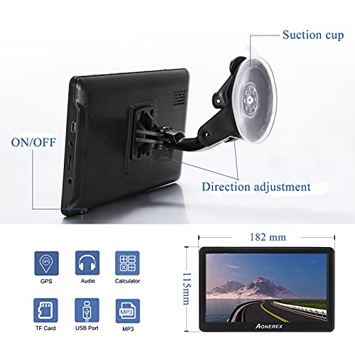 Bluetooth Navi Navigation für Auto LKW PKW GPS Navigationsgerät 7 Zoll mit Freisprecheinrichtung Blitzerwarnung POI… - Image 7