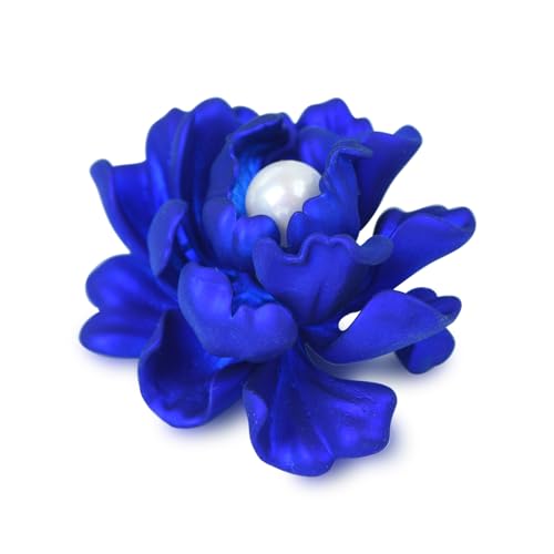 Image of Elegant Crystal Blooming Rose Flower Brooch Lapel Pin Breastpin for Women Birdal Cardigan Hat Scarf Suit Sweater Floral Pins