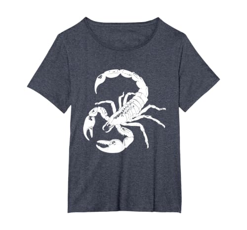 Scorpion Graphic T-Shirt, Women's Plus, Heather Blue, 2X