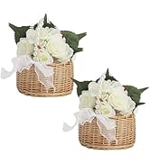 Large Capacity Wicker Rattan Picnic Basket Outdoor Camping Fruit Snack Storage Hamper House Storage Container Shopping Basket - 15