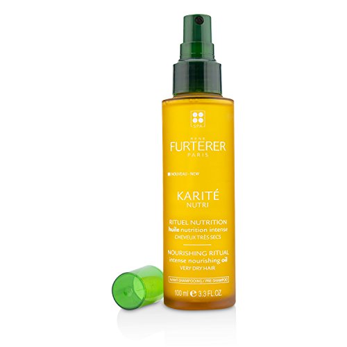 René Furterer Karite Nutri Intense Nourishing Oil - Pre-Shampoo Treatment - For Very Dry, Damaged Hair - With Shea Oil & Shea Butter - 3.3 Fl. Oz. #TOP1