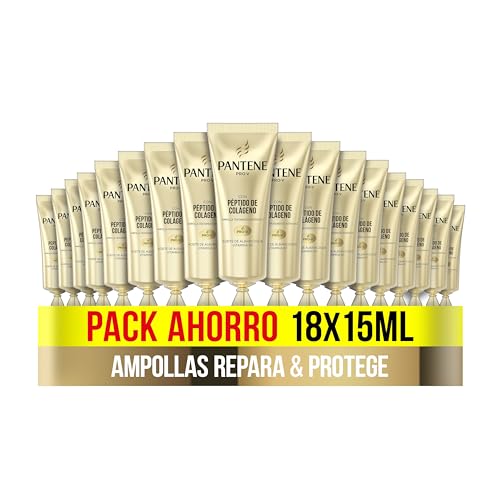 Pantene Pro-V Repara & Protege Ampollas Tratamiento Intensivo Reparadoras Del Pelo, Ayudan A Reparar El Daño Visible En 30 Segundos, 1X6X3X15ML