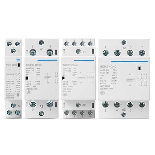 NCH8 20A-63A 1NO 1NC 2NO 2NC 4NO 2P 4P AC �R���^�N�^ 220V-400V 63/22 63/40 40/40 40/22 1 ��(40A 4NO)