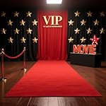 Extra Thick 3x15Ft Red Carpet Runner for Party, Non-Slip TPR Backing Aisle Runway Rug Felt for Indoor&Outdoor,Occasions,Graduation,Birthdays & Special Events Decorations,Long Term use