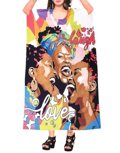 KARACHIC BY NF Women Kaftan Dress Caftan Maxi Dresses For Casual wear, Lounge, Shopping, Cover Up, Headwrap Included