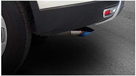 1pcs Blue Stainless Steel Exhaust Tail Rear Muffler Tip Tailpipe Trim For Ford Focus Hatchback 2011 2012 2013 2014 2015 2016 2017 2018 2019 2020 2021 2022 2023 2024