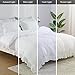 CAROMIO White Ruffle Duvet Cover Queen Size, 3PCS Soft Washed Microfiber Vintage French Country Duvet Cover Set for Queen Bed, White, 90x90 in
