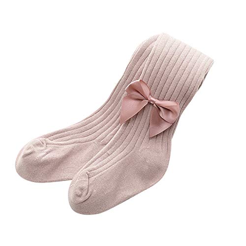 Baby Girls Tights Thick Solid Cable Knit Leggings Winter Warm Stockings For Toddler Girls Fleece Lined