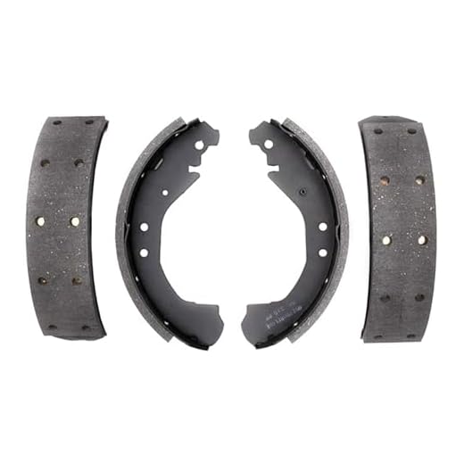 ACDelco Gold 17675R Riveted Rear Drum Brake Shoe Set , Grey