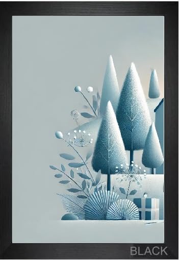 White, Black, Oak, Silver Photo, Picture Frame (Modern, Black, 28x20 Inch)