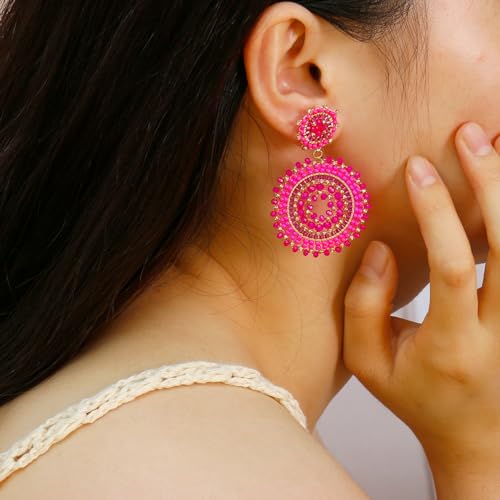 Elegance 11 Designs Beaded Earrings For Women Seed Bead Summer Beach Boho Statement Dangle Handmade Earrings Jewelry4