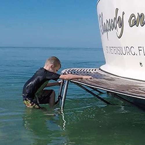 Escalera telescópica plegable de 3 peldaños para piscina miniatura 2