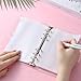 2 Pcs A6 Transparent Binder 6 Ring Soft Binder Cover PVC Clear Notebook Binders with Snap Button Closure Refillable Notebook Cover Closure Loose Leaf Folder for Notebooks Office Meeting