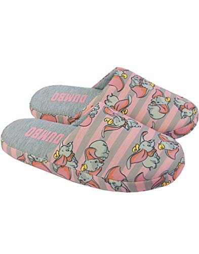 Disney Dumbo Women's Slippers All Over Print Ladies House Shoes 7-8 Uk #TOP6