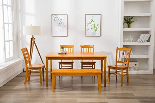 Boraam Shaker Bench, Oak 15 X 44 X 18 #TOP1