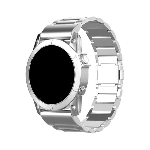 [PLYYQZM] 22mm 26mm`^xgft܂BGar minɍ Fenix 8 E 7 7X/Epix Pro 47mm 51mm/TATIX7/Enduro 3ohp ɓKp(Silver,22mm(7/6/5))