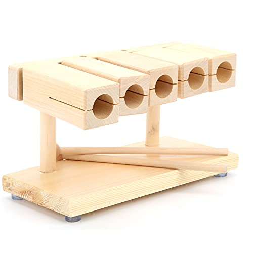 Jovenn Wood Rhythm Blocks, Crisp Sound Maple Percussion Clapper Clear Texture 5 Tones With Mallets For Temples For Opera Ensemble, Jovenncqk9Nage3P2755 #TOP5