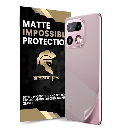 Image of ArmourPro Matte Back Screen Protector for Realme 16 Pro Plus, Premium Ultra Thin TPU Back Membrane Guard, Anti-Glare, Bubble-Free, Edge to Edge Coverage, Fingerprint Friendly | 1 Pack