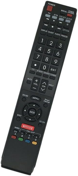Replacement Remote Control Replace for TV/Audio/Projector for Sharp LC-60LE600U LC-60LE452U LC-60LE550U AQUOS LCD LED TV