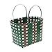 yitao Cesto portaoggetti Fashion Shopping Bag Tessuto Intrecciato A Mano Cestino Snack Giocattolo Cestino Borse Portaoggetti per Grandi Portatori