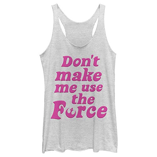 Débardeur Star Wars femme blanc chiné tail S avec motif Girls Can Do Anything