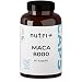 Produktbild Nutri + Maca Kapseln Gold 8000 - hochdosiert + vegan - Original 20:1 Premium Extrakt (Root Powder) - 60 Maca Caps - laborgeprüft für Männer & Frauen