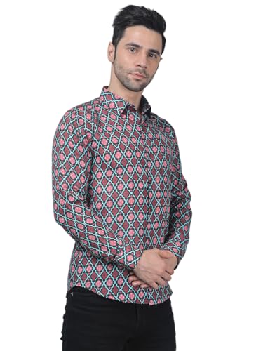 Image of TB Trybuy.in Avant-Garde Exclusive Men's Printed Cotton Shirt