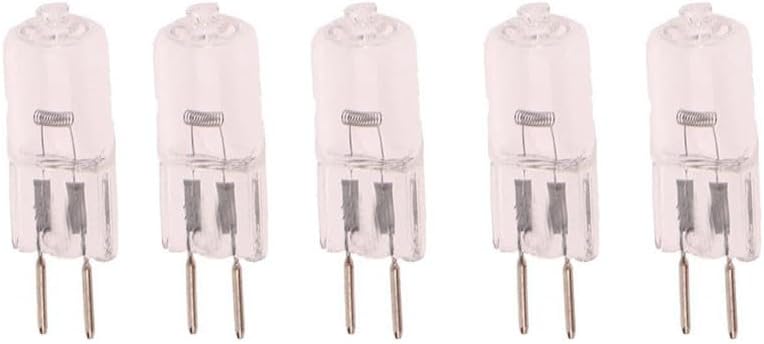 5PCS Halogen Light Bulbs G6.35 12V 75W GY6.35 Bi Pin Base Low Voltage Halogen Bulbs GY6.35 20w 12V 50W Dimmable Warm White 2700K,20W